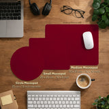 Burgundy Desk Mat for Gaming and Office Desks | Premium Mousepad - Deskneko