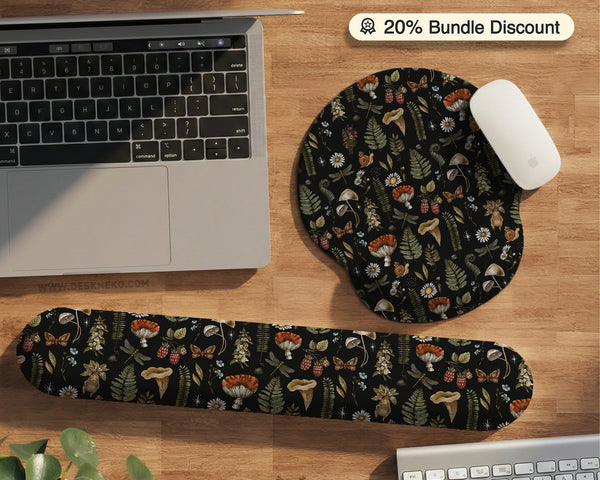 Woodland Pattern Wrist Rest - Ergonomic Mousepads & Wrist Rests - Deskneko - Mousepads & Wrist Rests