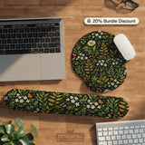Dark Botanical Desk Mat - Desk Mat - Deskneko - Desk Mats & Mousepads