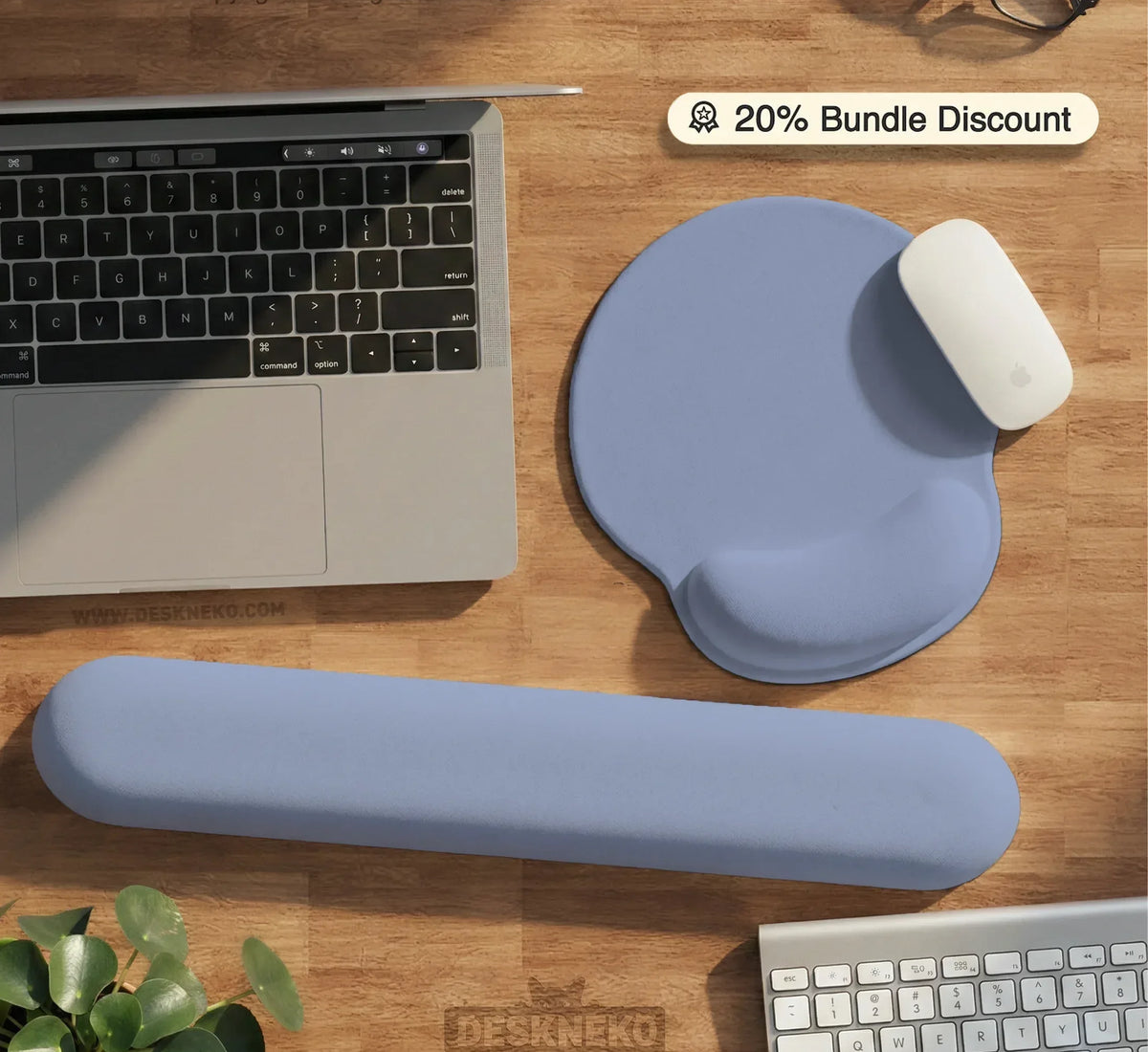 Periwinkle Blue Mousepad - Deskneko