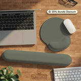 Eucalyptus Sage Desk Mat, Minimalist Extended Mousepad, Waterproof - Deskneko