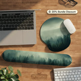 Forest Green Ergonomic Mousepad & Wrist Rest - Deskneko
