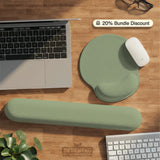 Sage Green Ergonomic Mousepad with Wrist Support for Desk - Deskneko