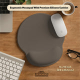 Cocoa Ergonomic Mousepad / Keyboard Wrist Rest - Deskneko