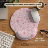 Pink Cherry Blossom Wrist Rest - Ergonomic Mousepads & Wrist Rests - Deskneko - Mousepads & Wrist Rests