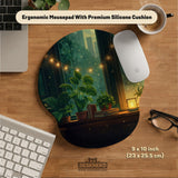 Lofi Aesthetic Ergonomic Mousepad Wrist Rest - Ergonomic Mousepads & Wrist Rests - Deskneko - Mousepads & Wrist Rests
