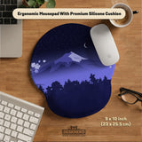 Blue Mount Fuji Mousepad Wrist Rest - Ergonomic Mousepads & Wrist Rests - Deskneko - Mousepads & Wrist Rests