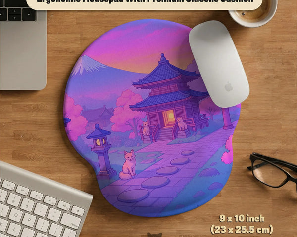 Pastel Sakura Anime Mousepad - Deskneko