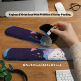 Blue Anime Aesthetic Desk Mat Mousepad - Desk Mat - Deskneko - Desk Mats & Mousepads
