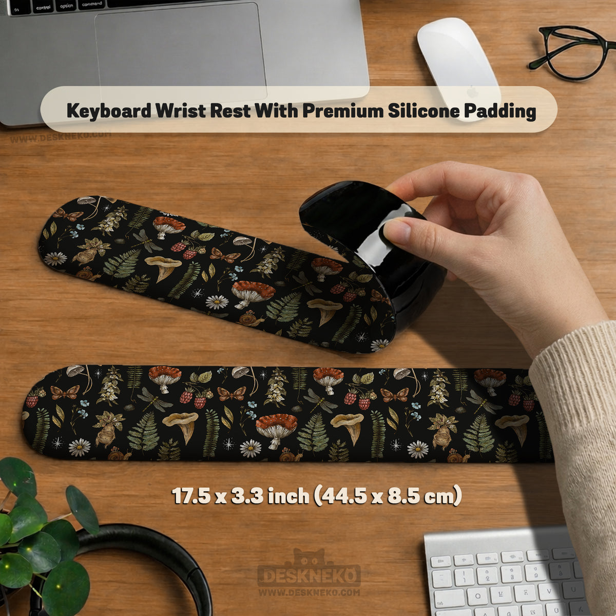 Woodland Pattern Wrist Rest - Ergonomic Mousepads & Wrist Rests - Deskneko - Mousepads & Wrist Rests