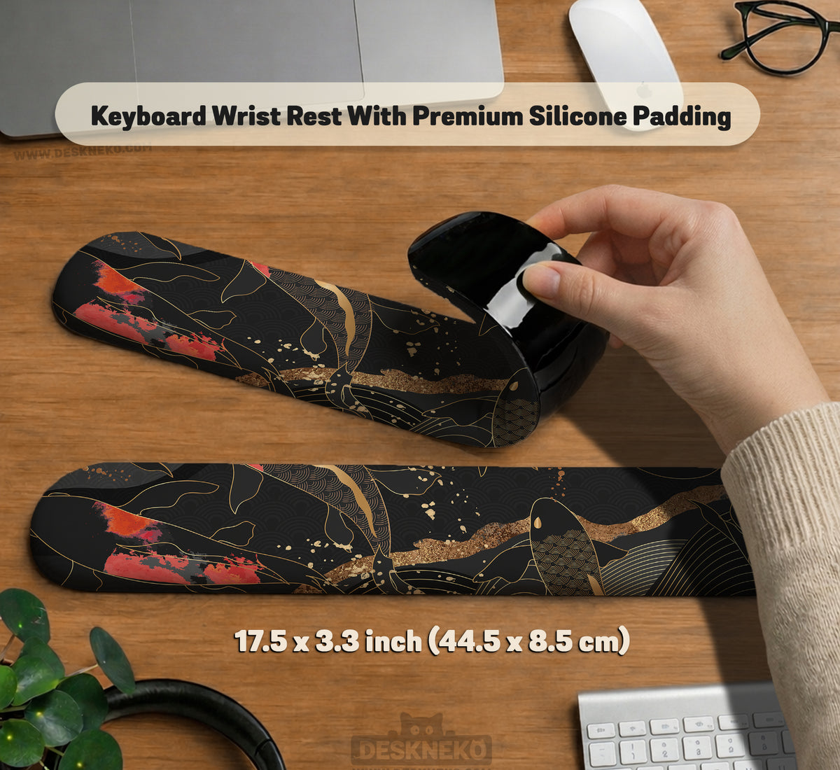 Koi Waves Desk Mat - Desk Mat - Deskneko - Desk Mats & Mousepads