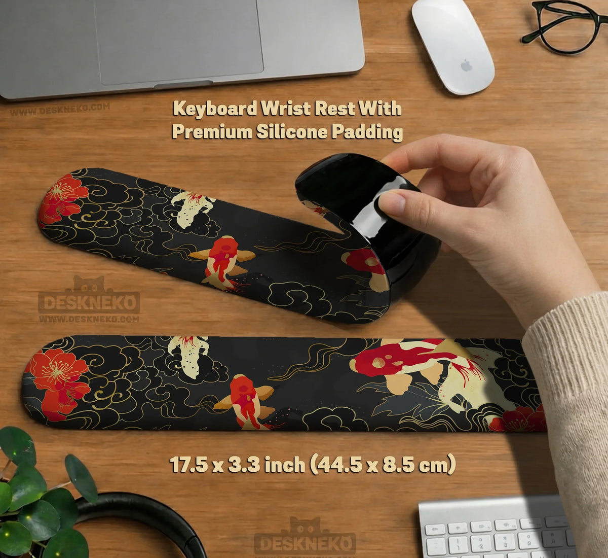 Koi Fish Ergonomic Mousepad Set - Deskneko