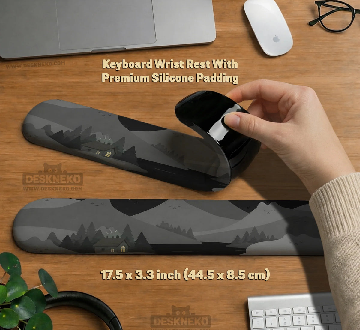 Midnight Cat Mountains Mousepad - Deskneko
