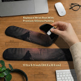 Crimson Samurai Eclipse Desk Mat Mousepad - Deskneko