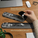 Black Mount Fuji Ergonomic Mousepad - Ergonomic Mousepads & Wrist Rests - Deskneko - Mousepads & Wrist Rests