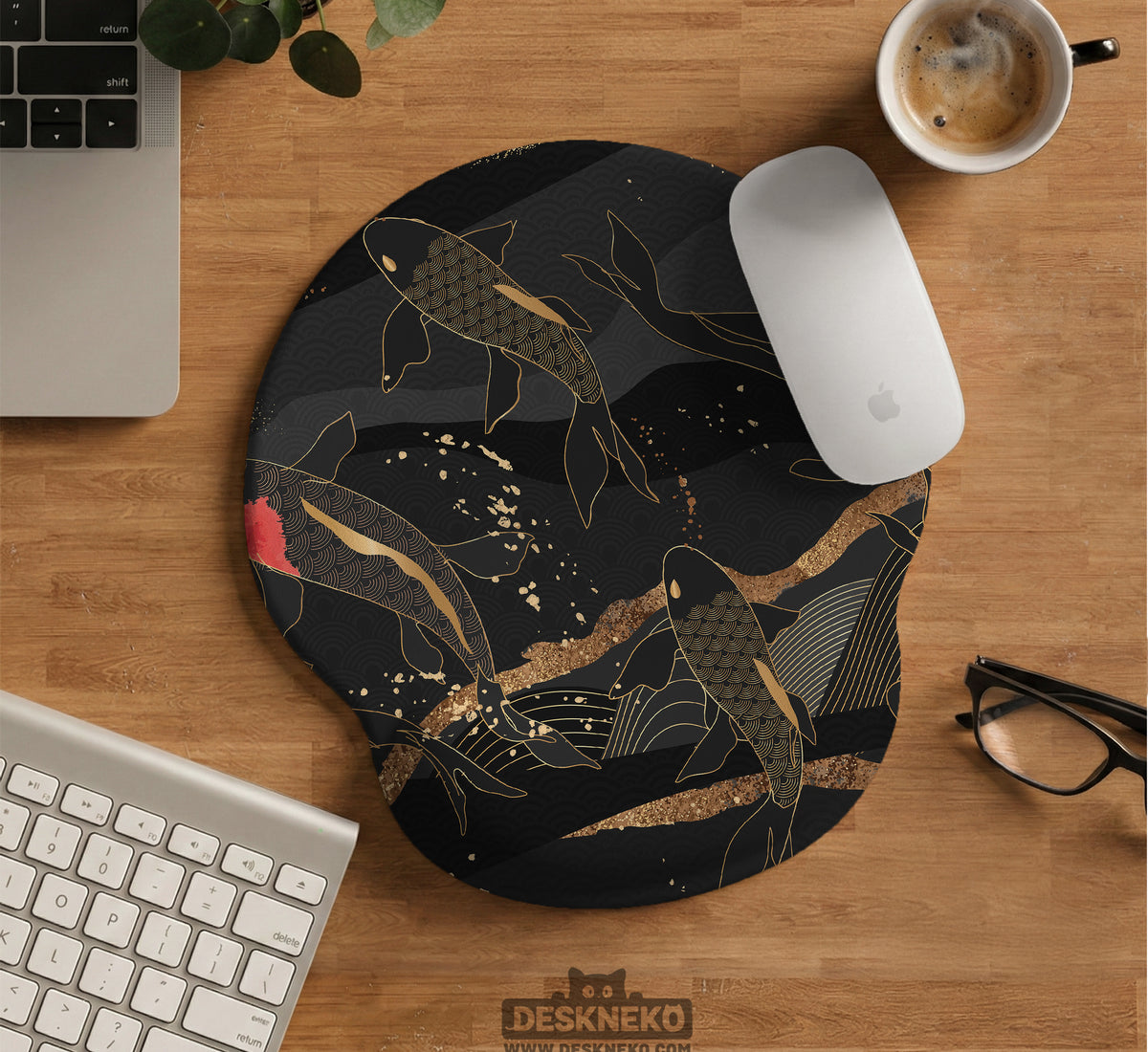 Koi Waves Desk Mat - Desk Mat - Deskneko - Desk Mats & Mousepads