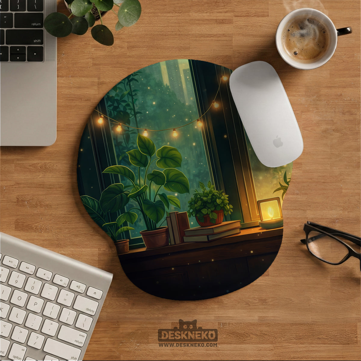 Lofi Aesthetic Ergonomic Mousepad Wrist Rest - Ergonomic Mousepads & Wrist Rests - Deskneko - Mousepads & Wrist Rests