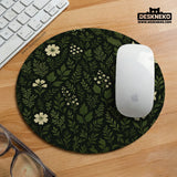 Botanical Ergonomic Mousepad with Wrist Rest for Cozy Desk Setup - Deskneko