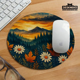 Sunset Forest Mountain Desk Mat - Deskneko