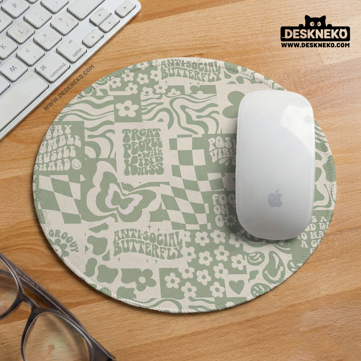 Positive Affirmations Ergonomic Mouse & Wrist Rest - Ergonomic Mousepads & Wrist Rests - Deskneko - Mousepads & Wrist Rests