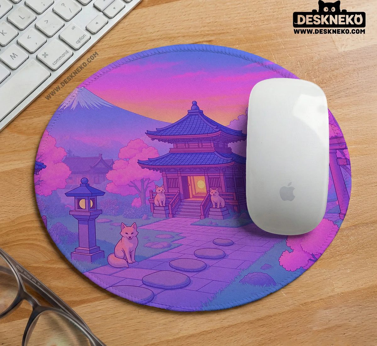 Pastel Sakura Anime Mousepad - Deskneko