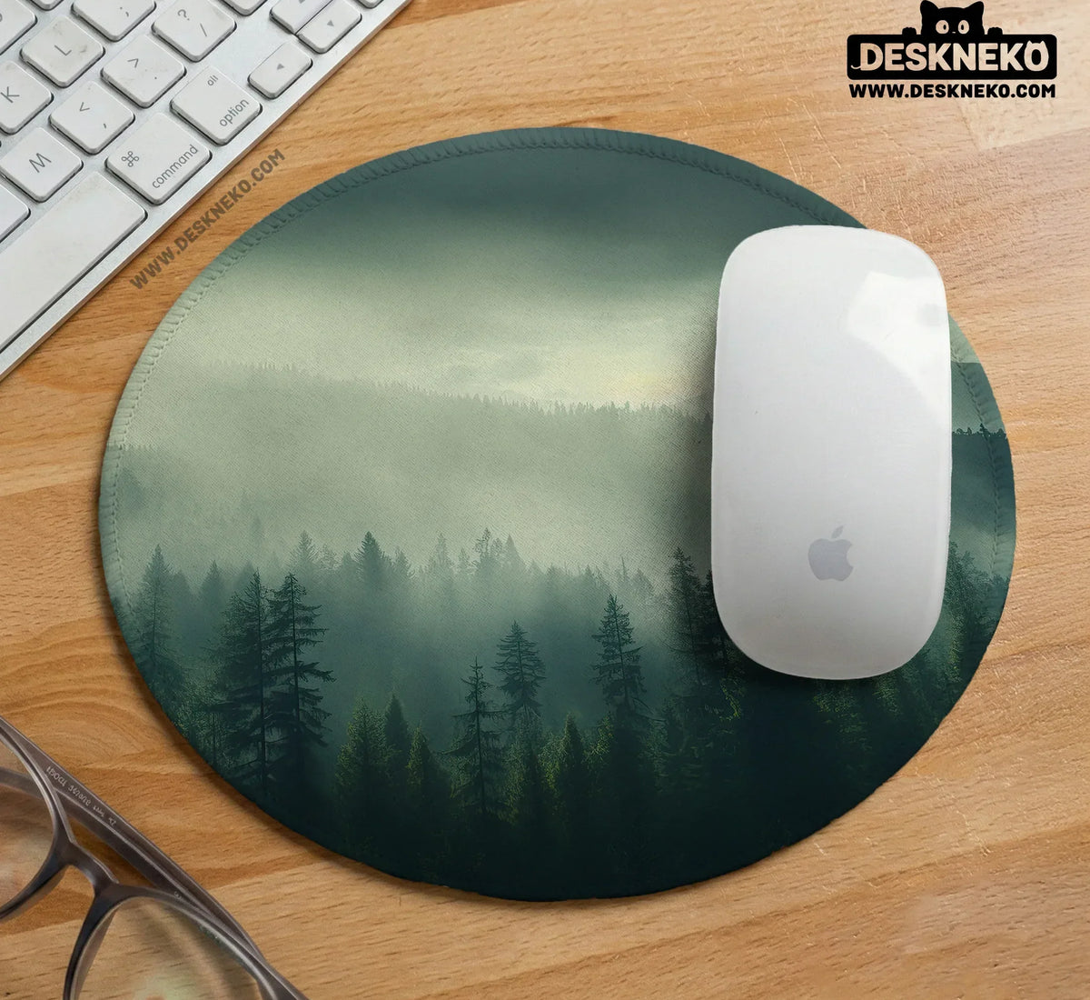 Forest Green Ergonomic Mousepad & Wrist Rest - Deskneko