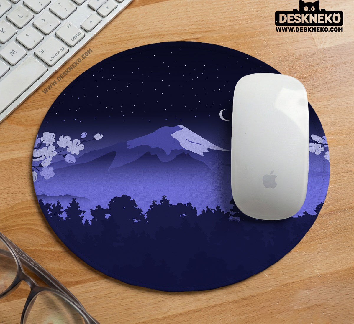 Blue Mount Fuji Desk Mat Mousepad - Desk Mat - Deskneko - Desk Mats & Mousepads