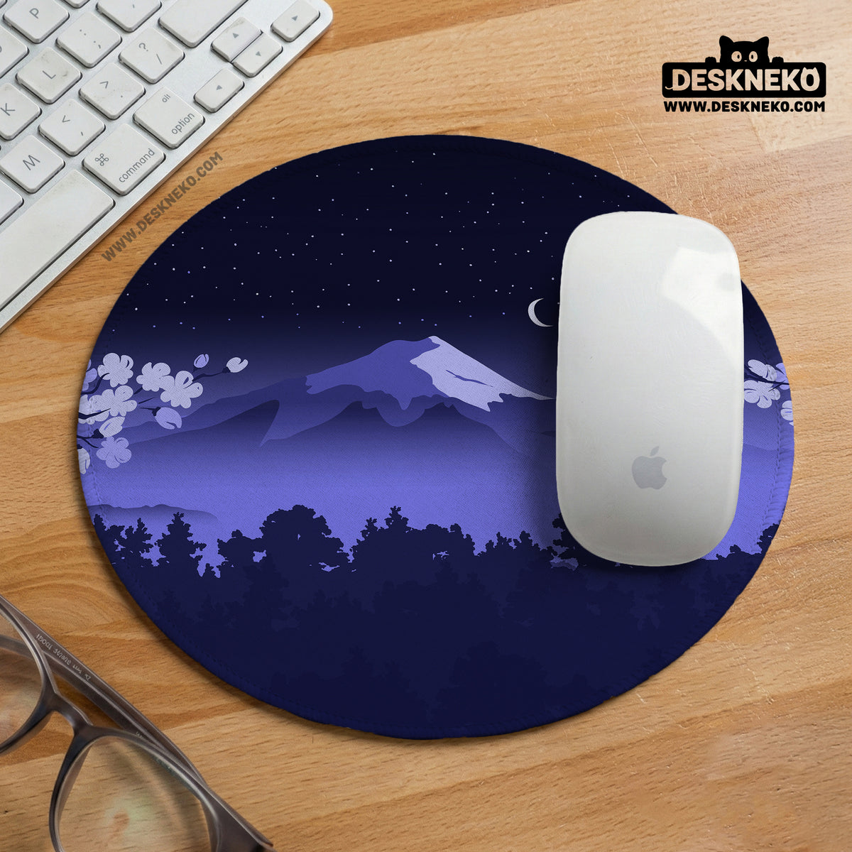Blue Mount Fuji Desk Mat Mousepad - Desk Mat - Deskneko - Desk Mats & Mousepads