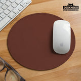 Mahogany Desk Mat Mousepad, Minimalist Brown Extended Desk Pad - Deskneko