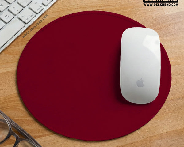 Burgundy Desk Mat for Gaming and Office Desks | Premium Mousepad - Deskneko