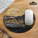 Gold Ergonomic Mousepad with Wrist Rest - Deskneko