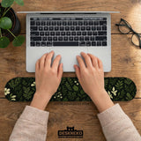 Botanical Ergonomic Mousepad with Wrist Rest for Cozy Desk Setup - Deskneko