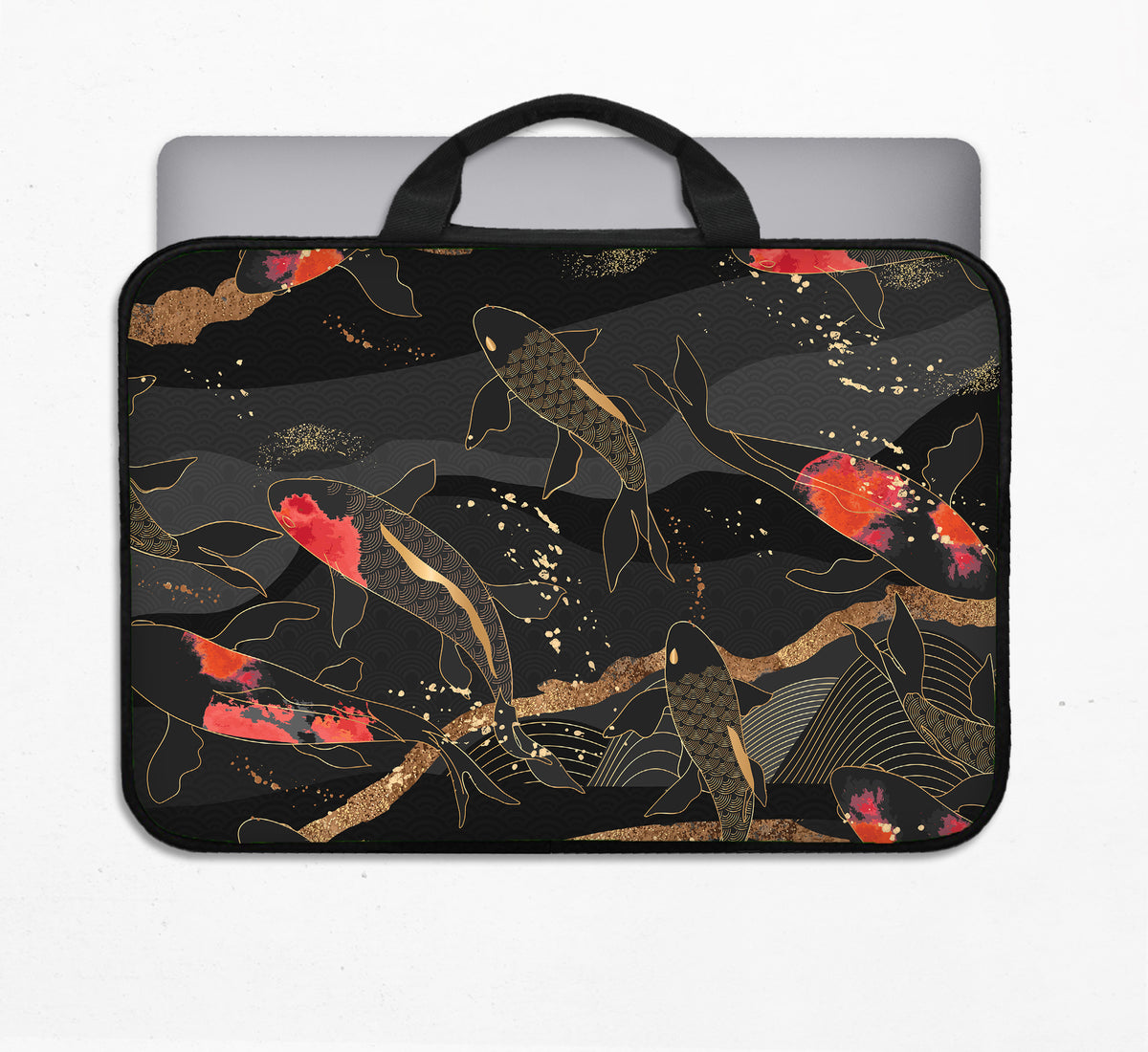 Koi Waves Laptop Sleeve - Laptop Sleeve - Deskneko - Laptop Sleeves & Bags