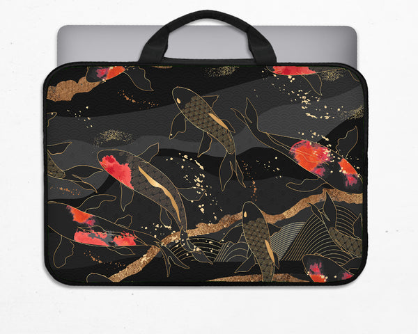 Koi Waves Laptop Sleeve - Laptop Sleeve - Deskneko - Laptop Sleeves & Bags