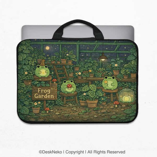Frog Garden Laptop Sleeve - Deskneko