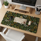 Dark Botanical Desk Mat - Desk Mat - Deskneko - Desk Mats & Mousepads