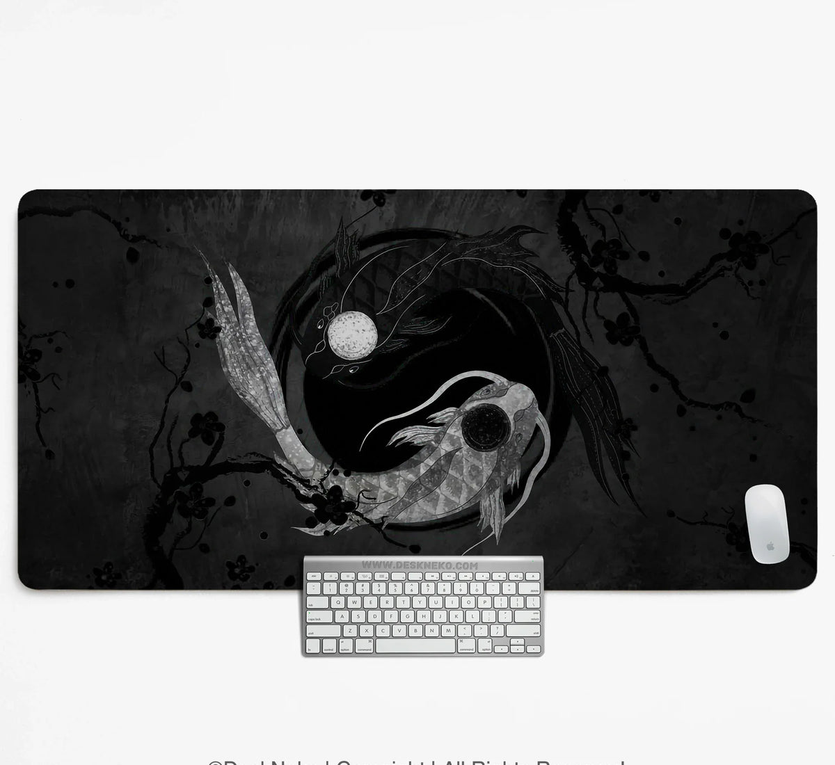 Yin Yang Koi Deskmat - Deskneko