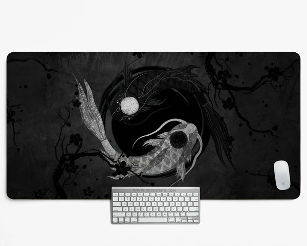 Yin Yang Koi Deskmat - Deskneko