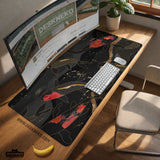 Koi Fish Art Desk Mat Mousepad - Desk Mat - Deskneko - Desk Mats & Mousepads