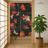 Japanese Koi Fish Noren Door Curtain Room Divider - Deskneko