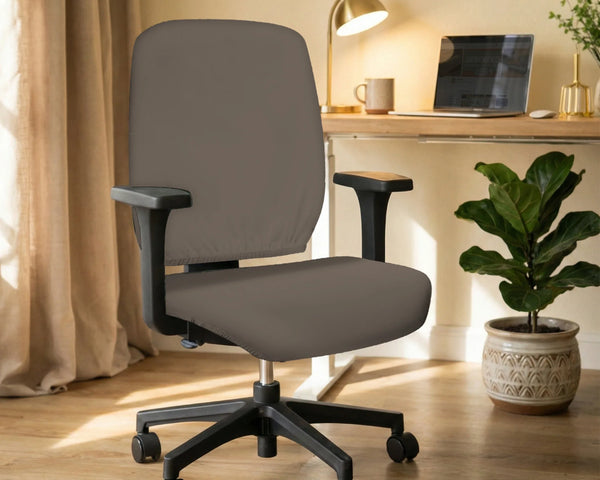 Cocoa Brown Desk Chair Cover - Deskneko