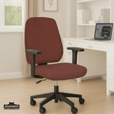 Mahogany Brown Desk Chair Cover - Deskneko