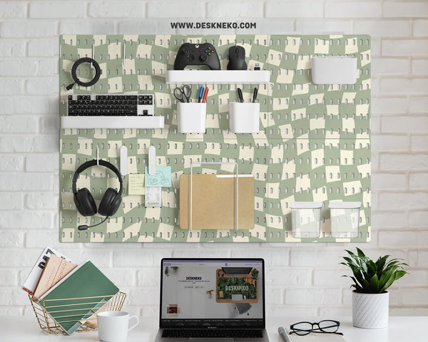 Green Checker Pegboard - Pegboard - Deskneko - Pegboards