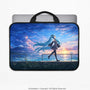 Blue Anime Laptop Sleeve with Handle - Deskneko
