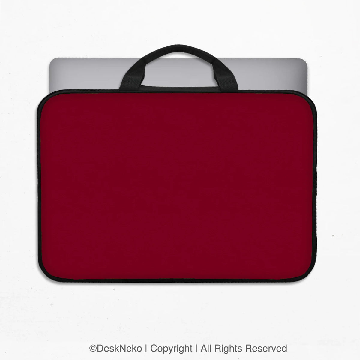 Burgundy Laptop Sleeve & Bag for MacBook and Notebooks - Deskneko