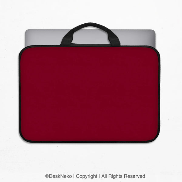 Burgundy Laptop Sleeve & Bag for MacBook and Notebooks - Deskneko