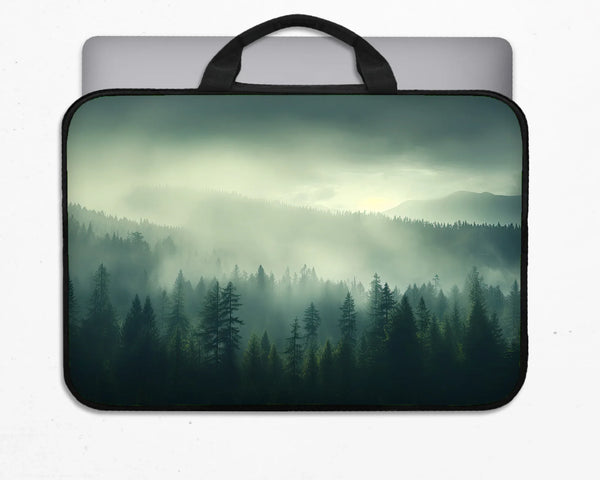 Misty Forest Nordic Laptop Sleeve - Deskneko
