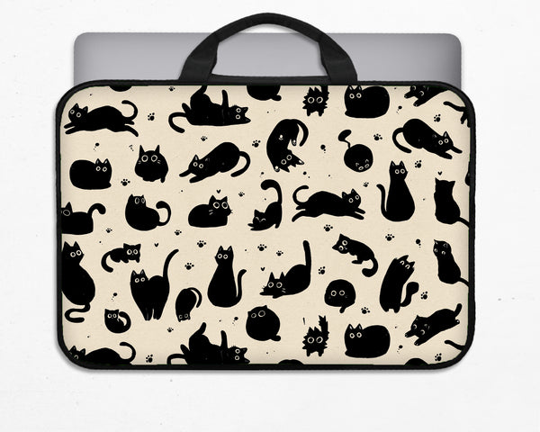 Cat Pattern Laptop Sleeve - Laptop Sleeve - Deskneko - Laptop Sleeves & Bags