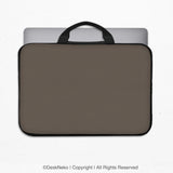 Cocoa Laptop Sleeve Case, Minimalist Padded Notebook Cover - Deskneko