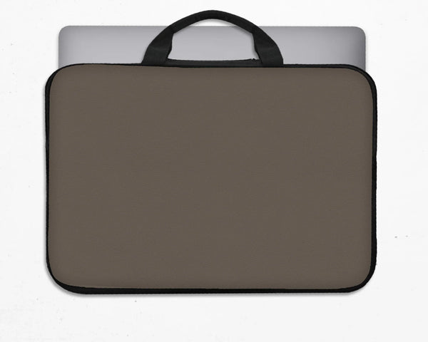 Cocoa Laptop Sleeve Case, Minimalist Padded Notebook Cover - Deskneko